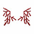 Palestro Milano Orecchini Rosso Corallo Classic