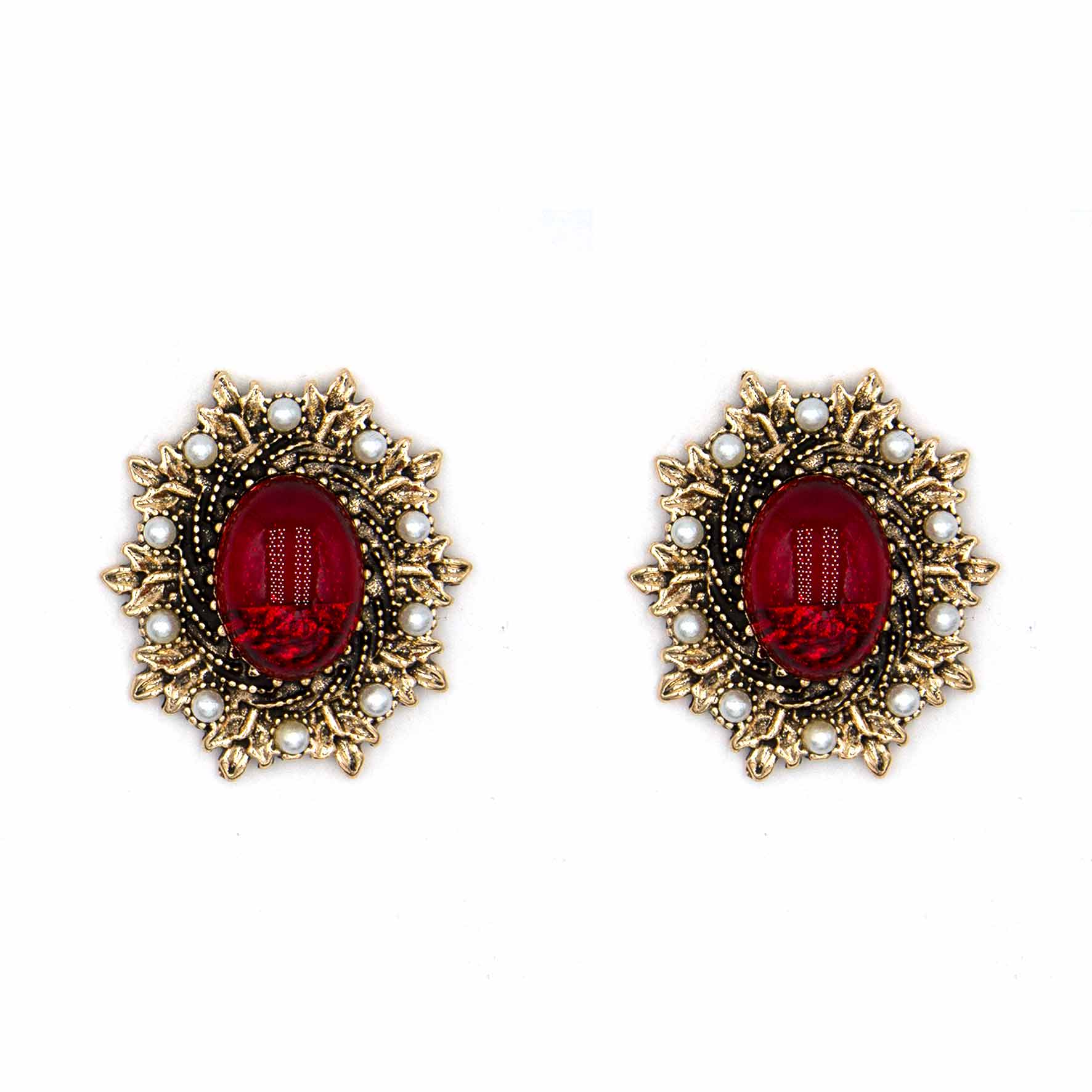 Palestro Milano Orecchini Rosso Dama Vintage