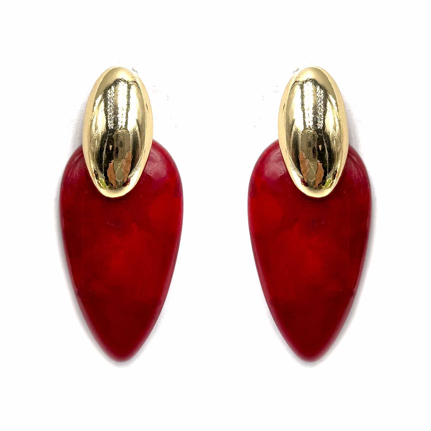 Palestro Milano Orecchini Rosso Fiona