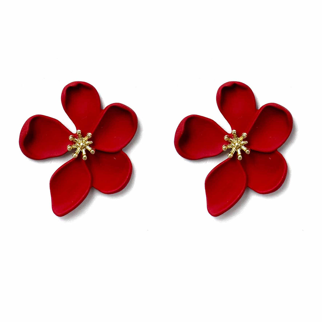 Palestro Milano Orecchini Rosso Fiorelloni