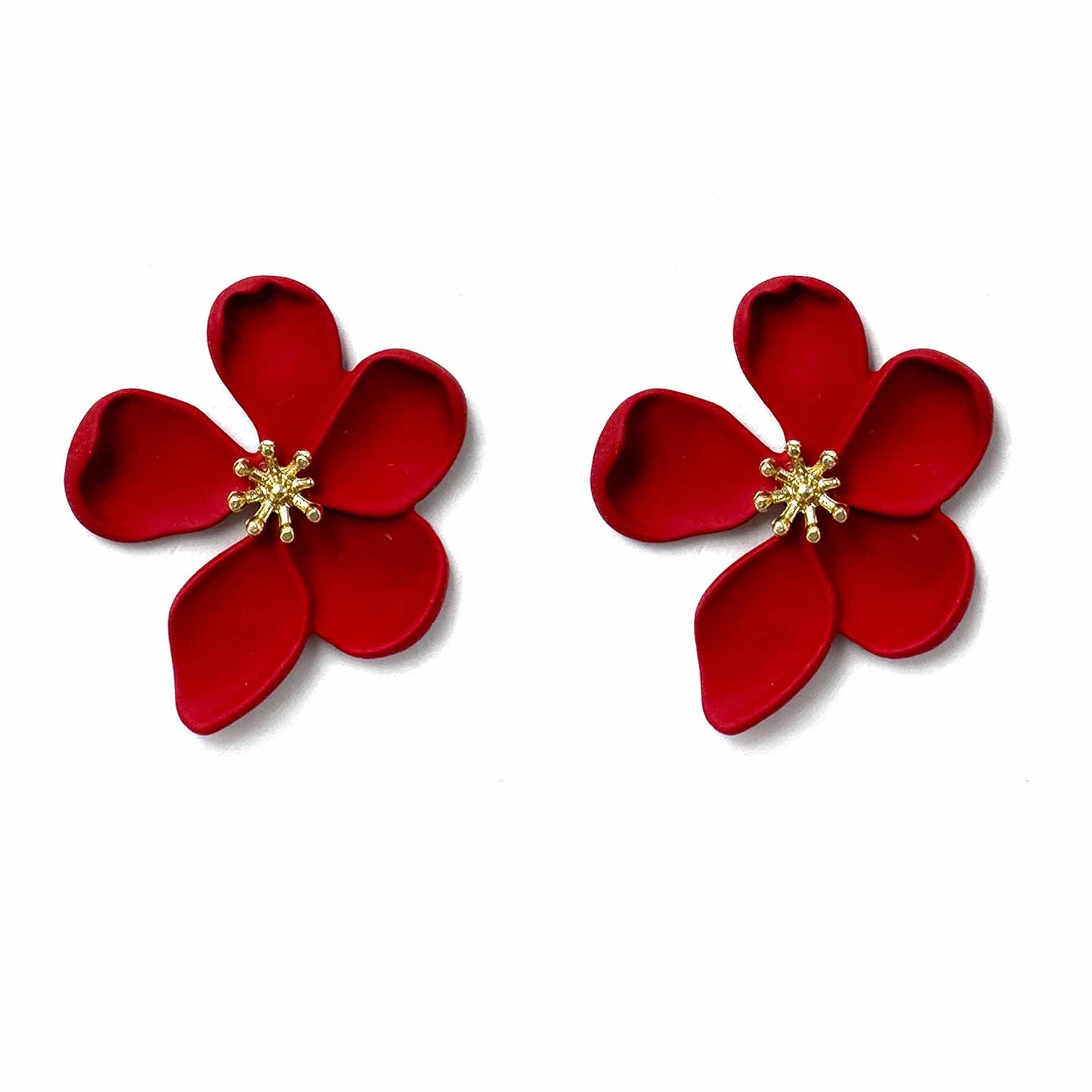 Palestro Milano Orecchini Rosso Fiorelloni