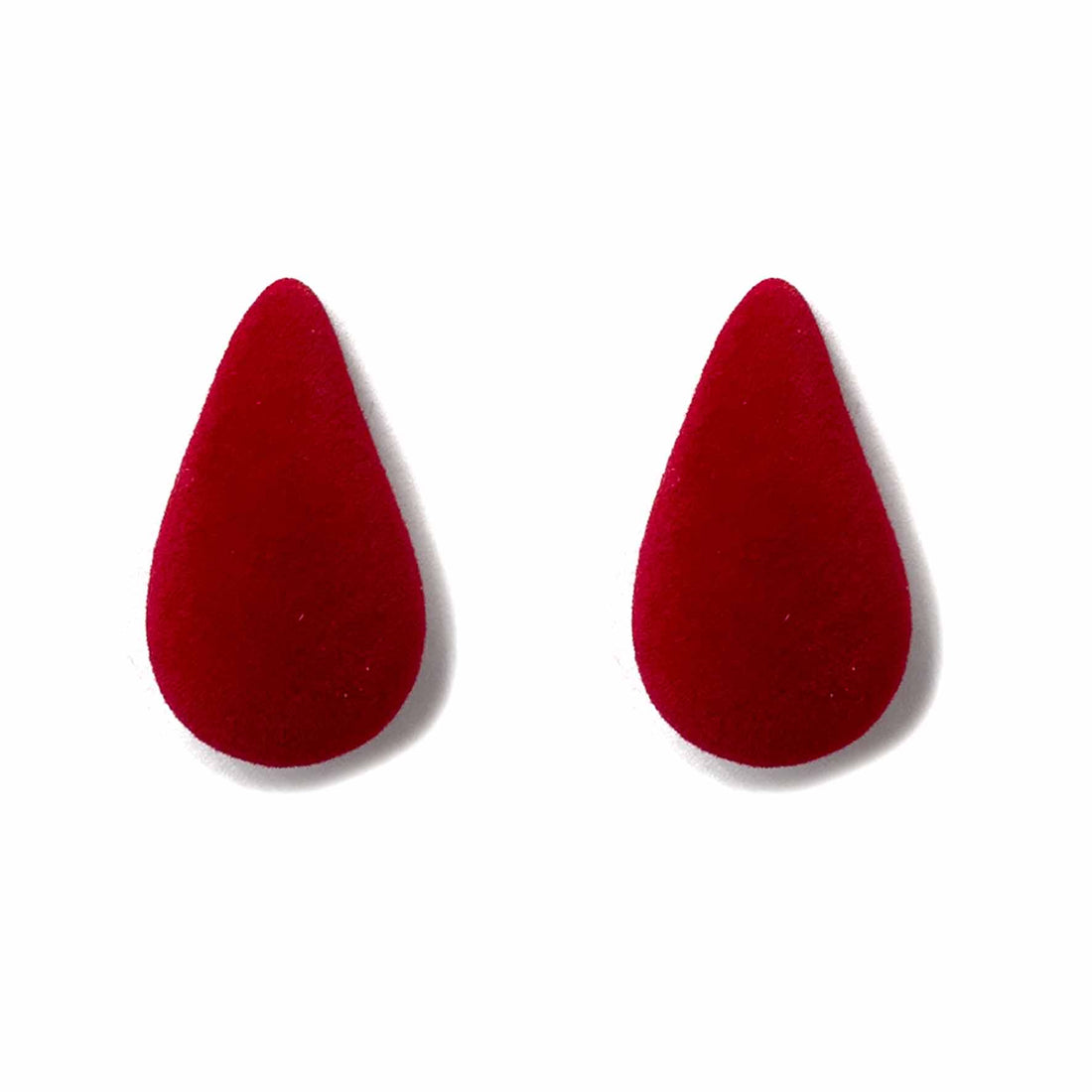 Palestro Milano Orecchini Rosso Goccia di Velluto