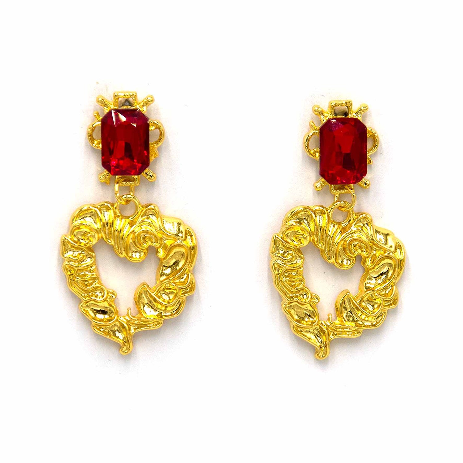 Palestro Milano Orecchini Rosso Rubino Mondello