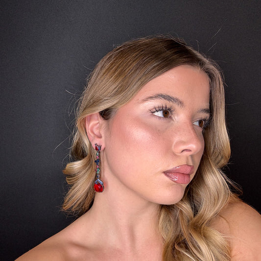 Palestro Milano Orecchini Rubino Pendente