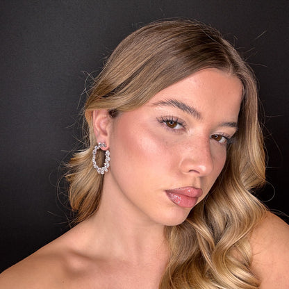 Palestro Milano Orecchini Semicerchi di pietre irregolari