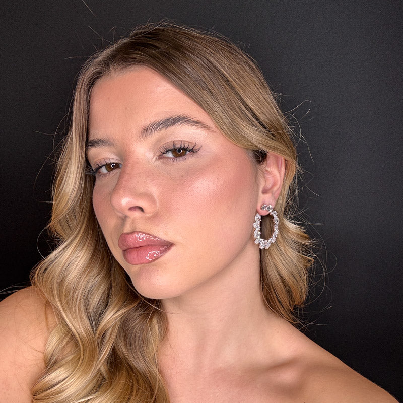 Palestro Milano Orecchini Semicerchi di pietre irregolari