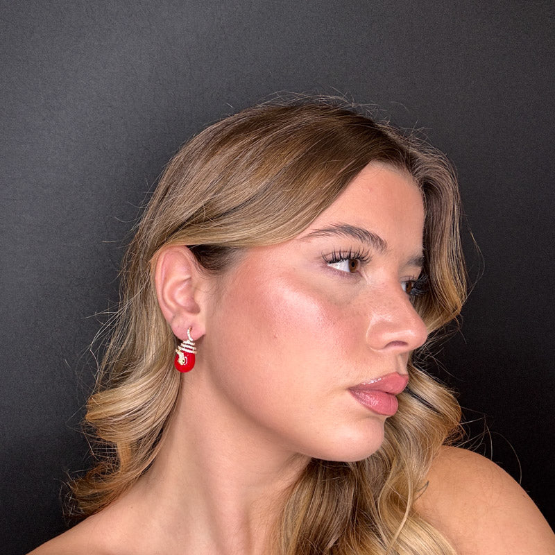 Palestro Milano Orecchini Serpentello con perla