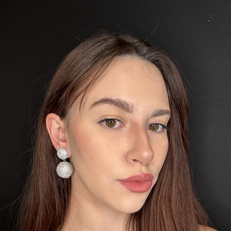 Palestro Milano Orecchini Sfera Luminosa