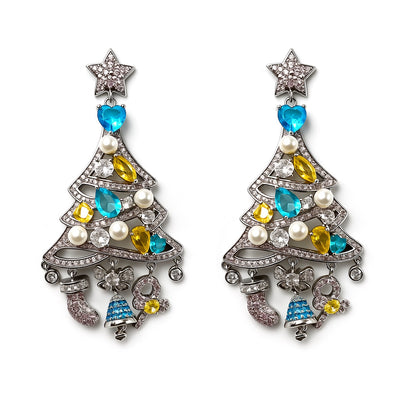 Palestro Milano Orecchini Silver Azzurro Albero delle Meraviglie