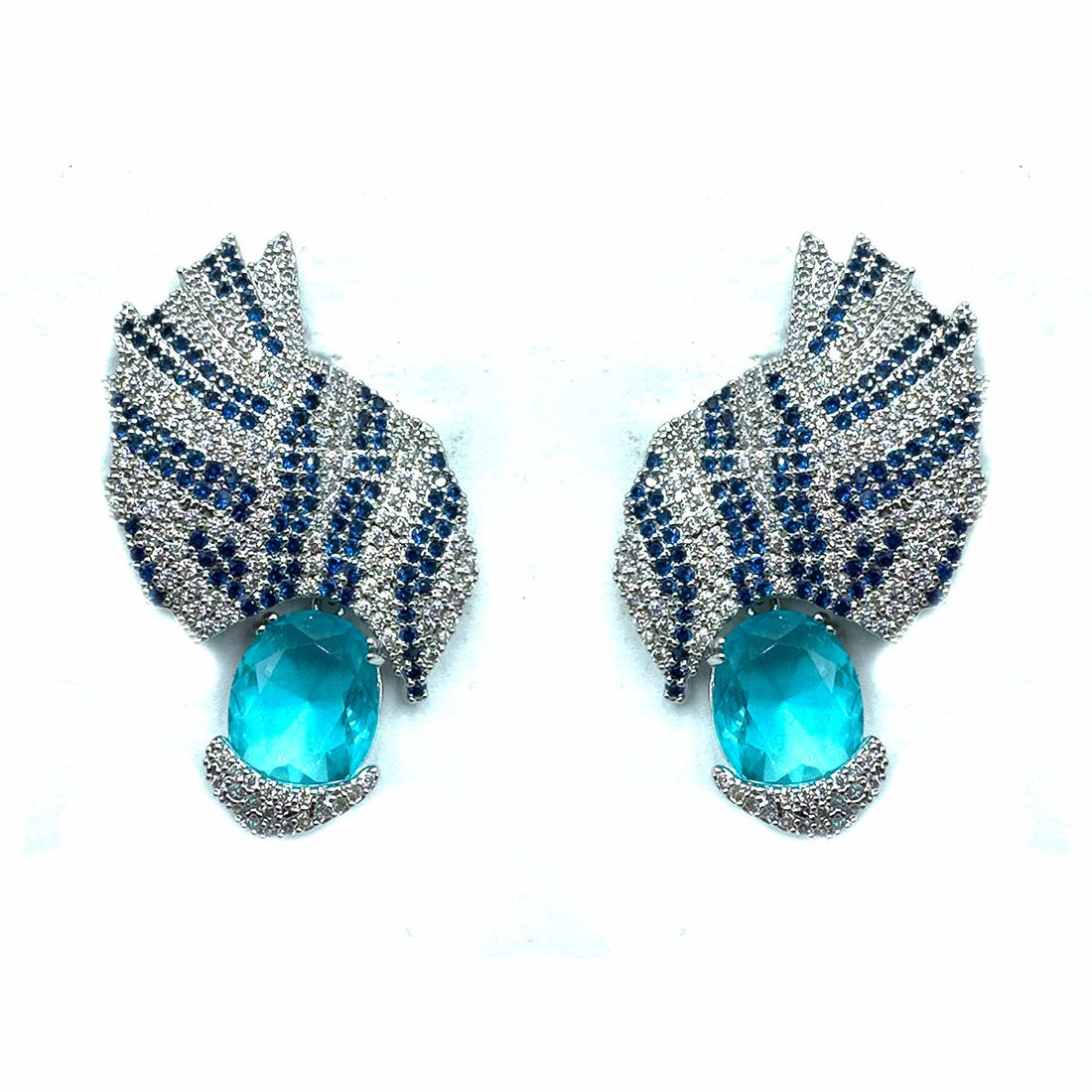 Palestro Milano Orecchini Silver - Blu Turquoise Amira