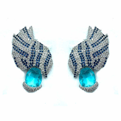 Palestro Milano Orecchini Silver - Blu Turquoise Amira