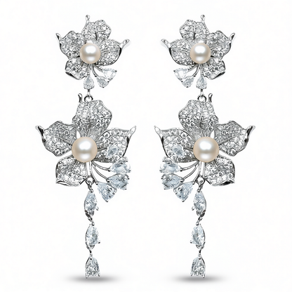 Palestro Milano Orecchini Silver Bouganville