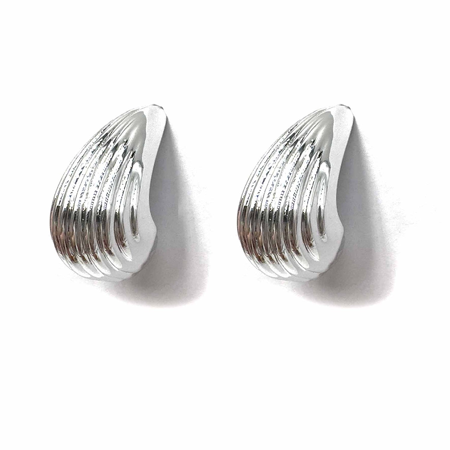 Palestro Milano Orecchini Silver Conchiglie hoops