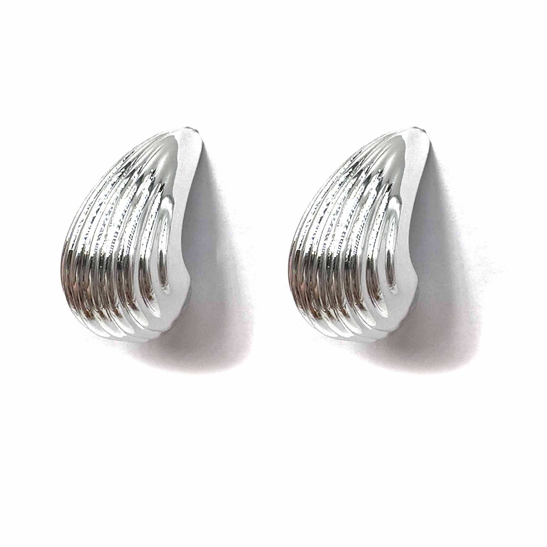 Palestro Milano Orecchini Silver Conchiglie hoops
