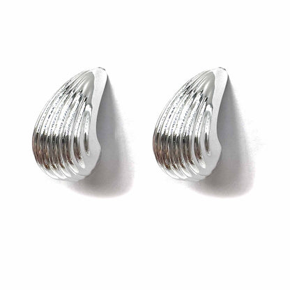 Palestro Milano Orecchini Silver Conchiglie hoops