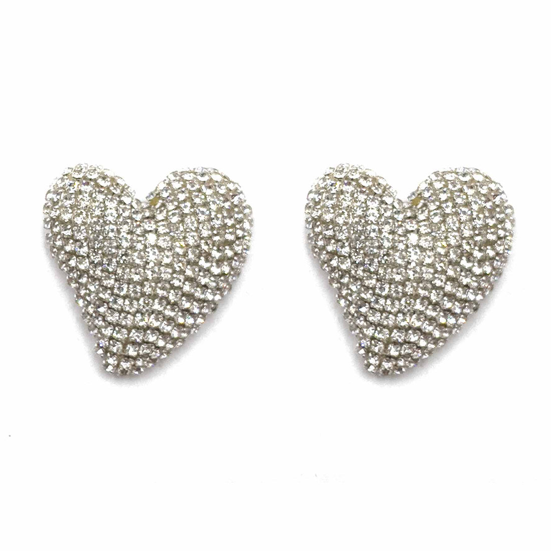 Palestro Milano Orecchini Silver Cuoricini di Zirconi