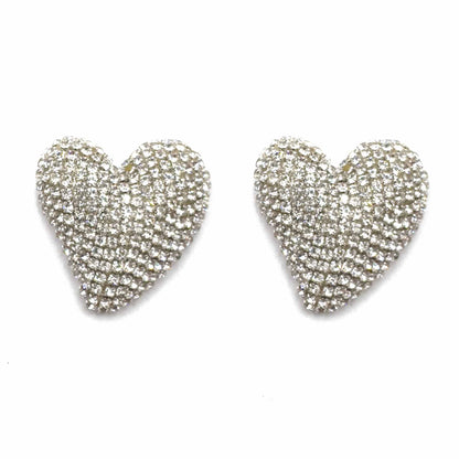 Palestro Milano Orecchini Silver Cuoricini di Zirconi