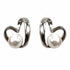 Palestro Milano Orecchini Silver Cuoricino&Perlina