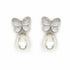 Palestro Milano Orecchini Silver Farfalla con perla a goccia