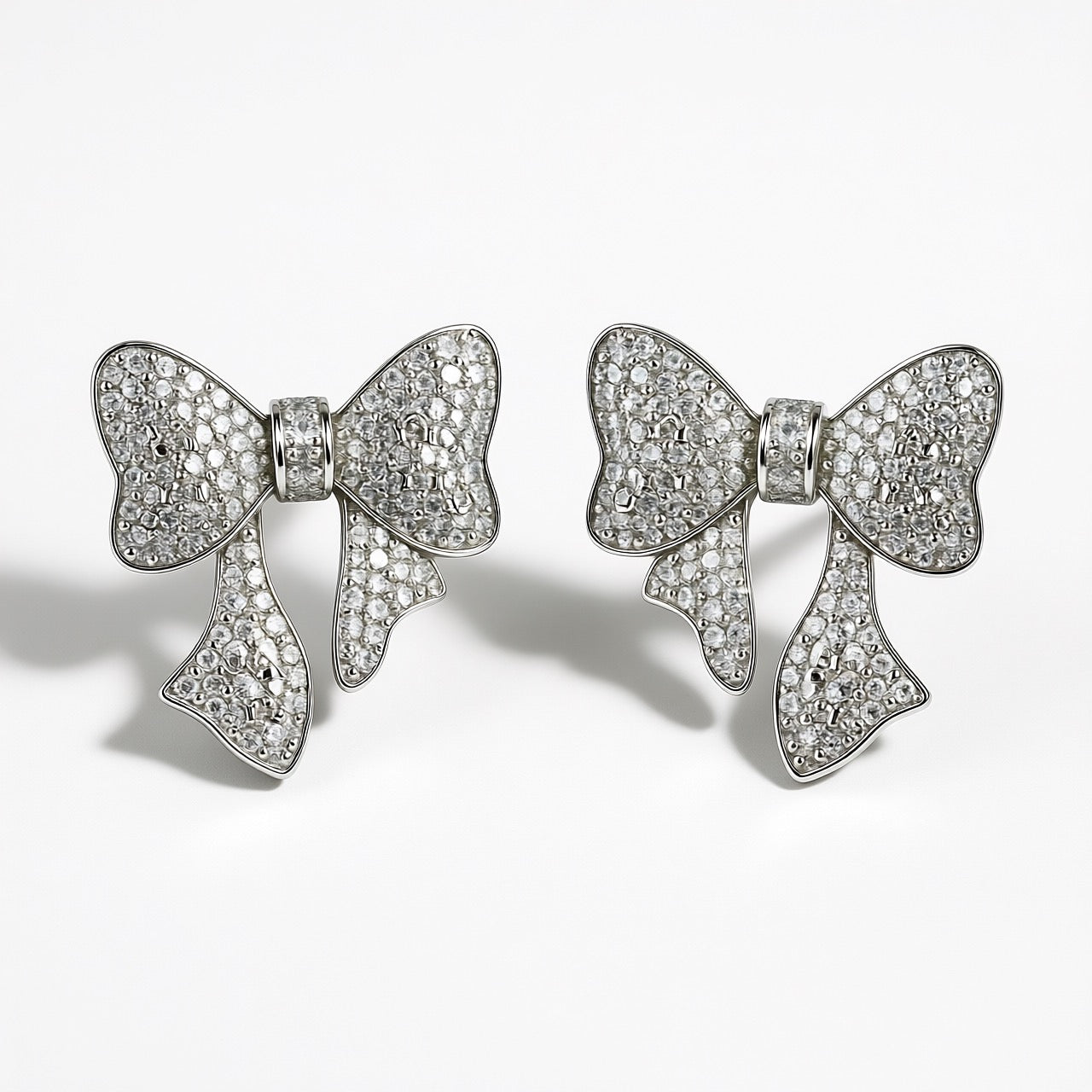 Palestro Milano Orecchini Silver Fiocco di Zirconi