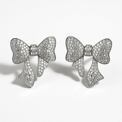 Palestro Milano Orecchini Silver Fiocco di Zirconi