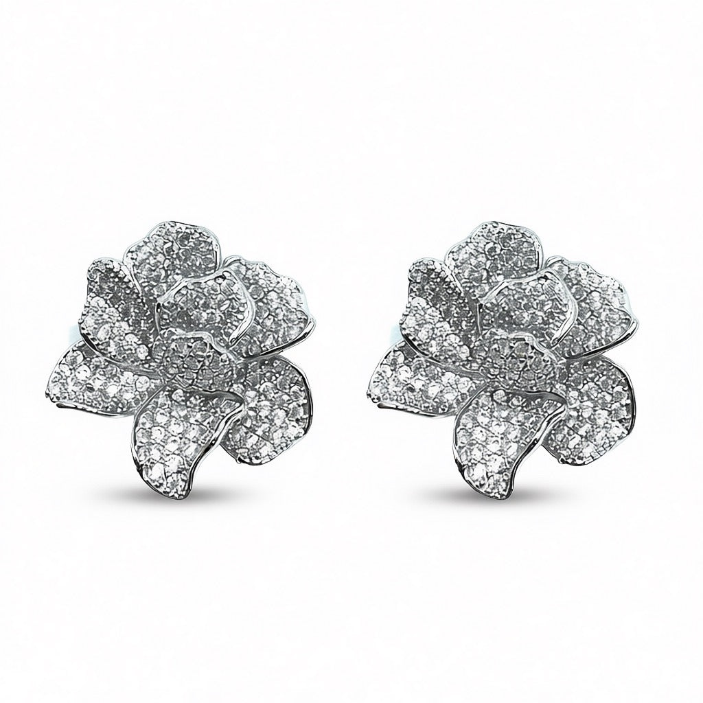 Palestro Milano Orecchini Silver Fior di Gemme