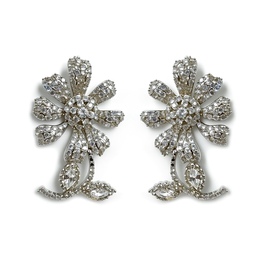 Palestro Milano Orecchini Silver Fiorellino del prato