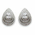 Palestro Milano Orecchini Silver Goccia concentrica di pavè