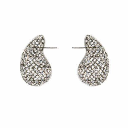Palestro Milano Orecchini Silver Goccia di zirconi