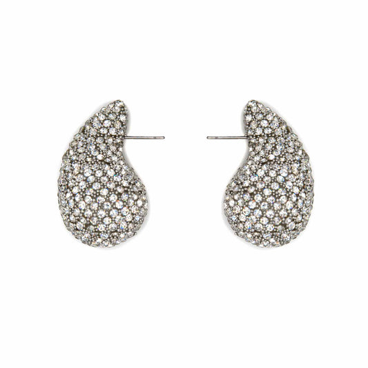 Palestro Milano Orecchini Silver Goccia di zirconi