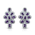 Palestro Milano Orecchini Silver Lillac Gemme&Cristalli