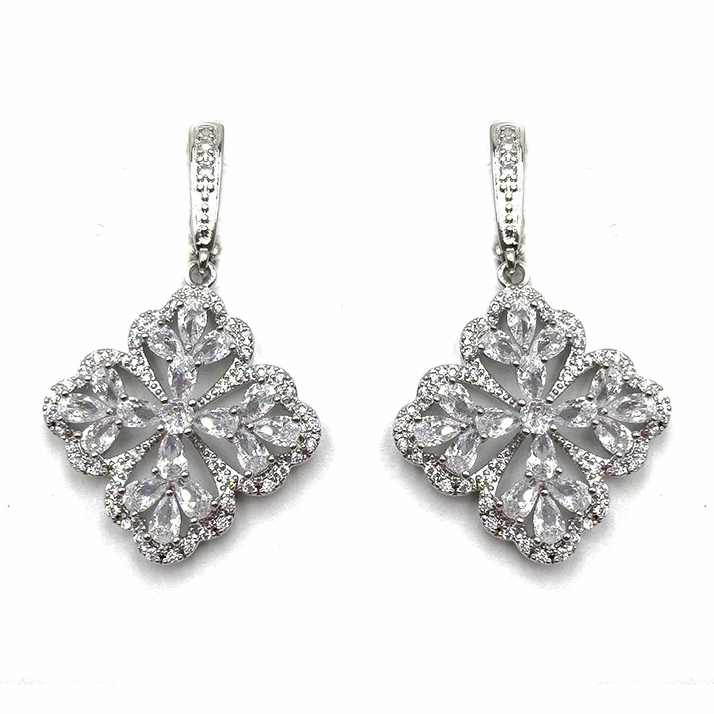 Palestro Milano Orecchini Silver Maioliche di pavè