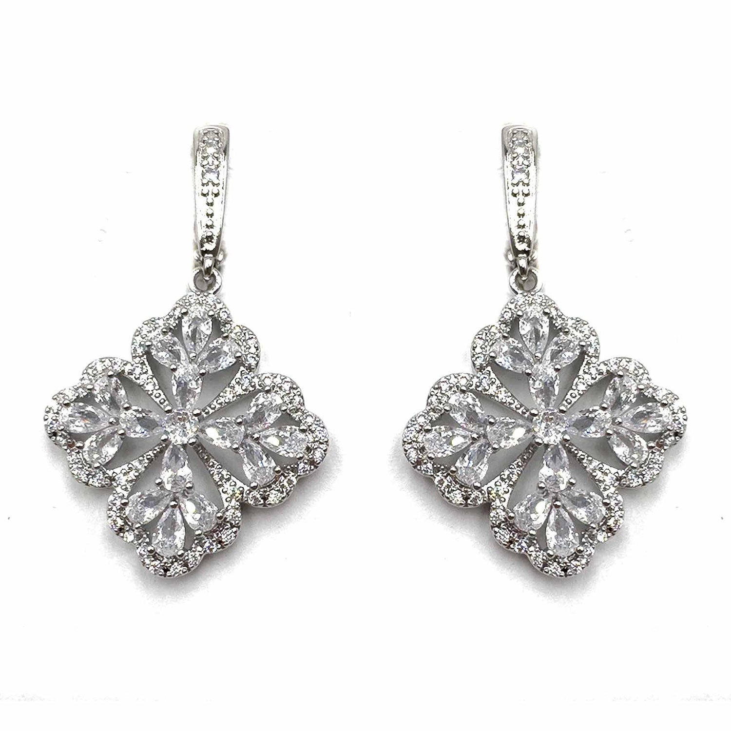 Palestro Milano Orecchini Silver Maioliche di pavè