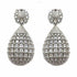 Palestro Milano Orecchini Silver Margherite con goccia di pavè
