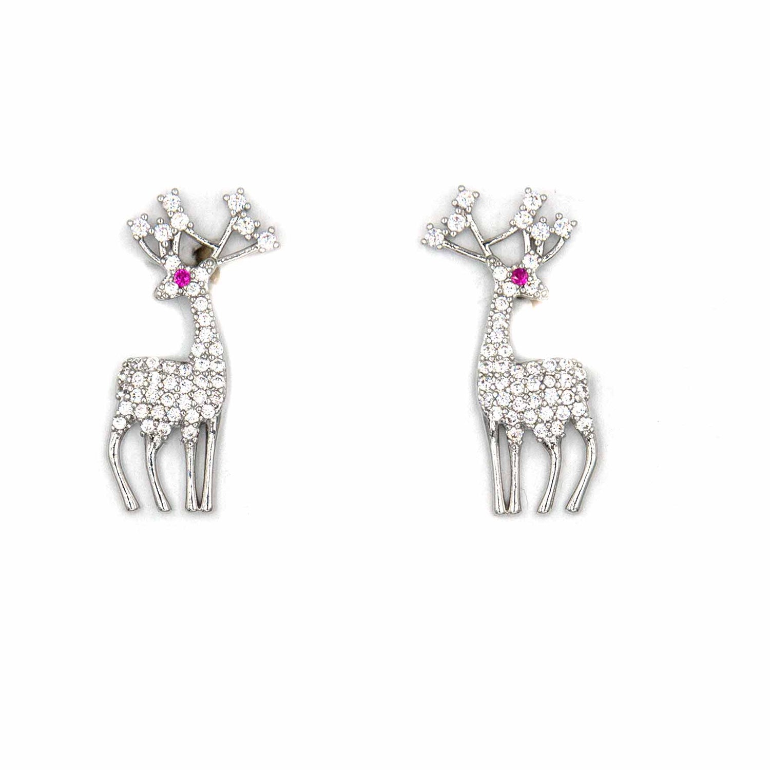 Palestro Milano Orecchini Silver Mini Renna Rudolph