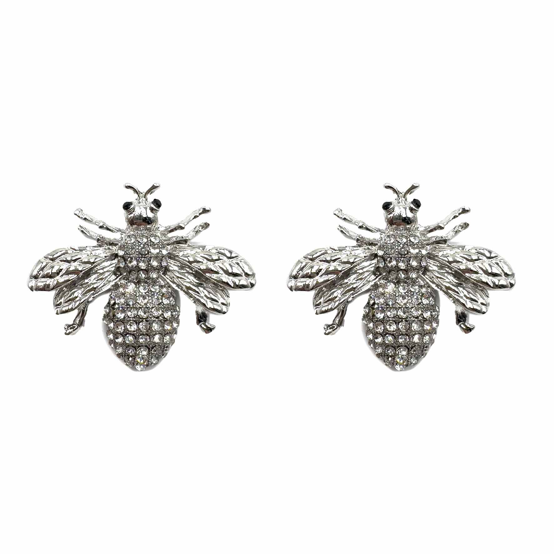 Palestro Milano Orecchini Silver Mosca di Zirconi