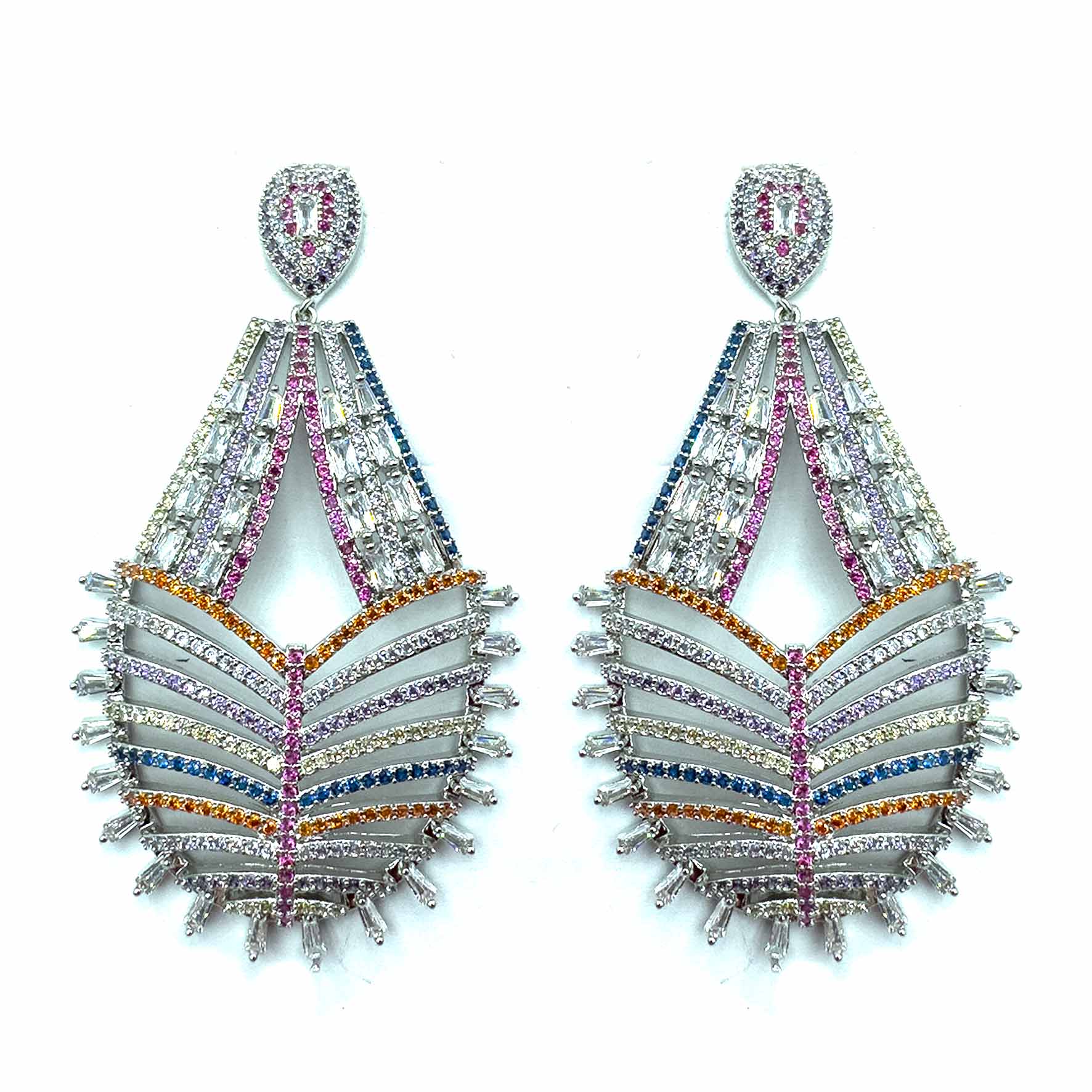 Palestro Milano Orecchini Silver - Multicolor Sveva
