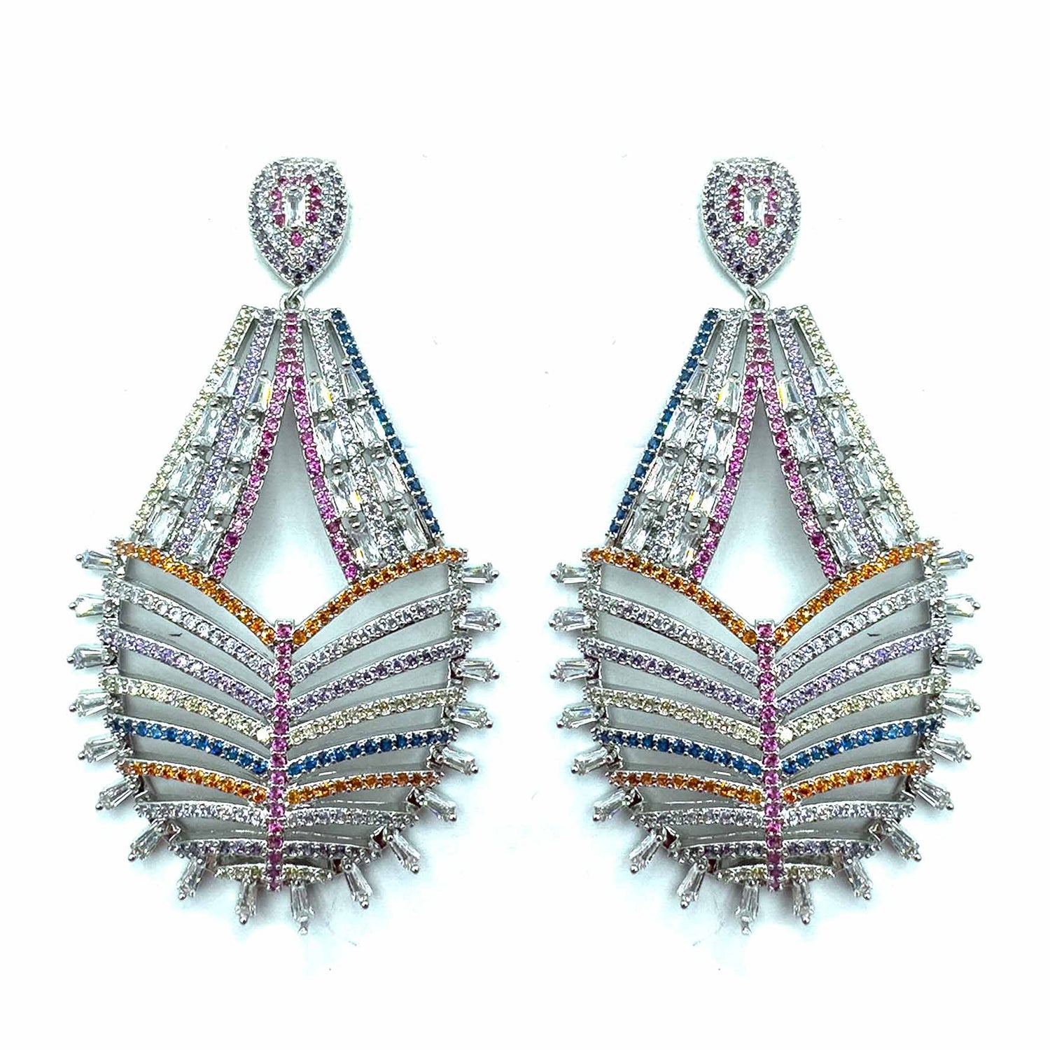 Palestro Milano Orecchini Silver - Multicolor Sveva