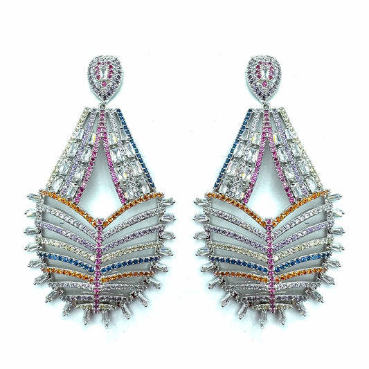 Palestro Milano Orecchini Silver - Multicolor Sveva