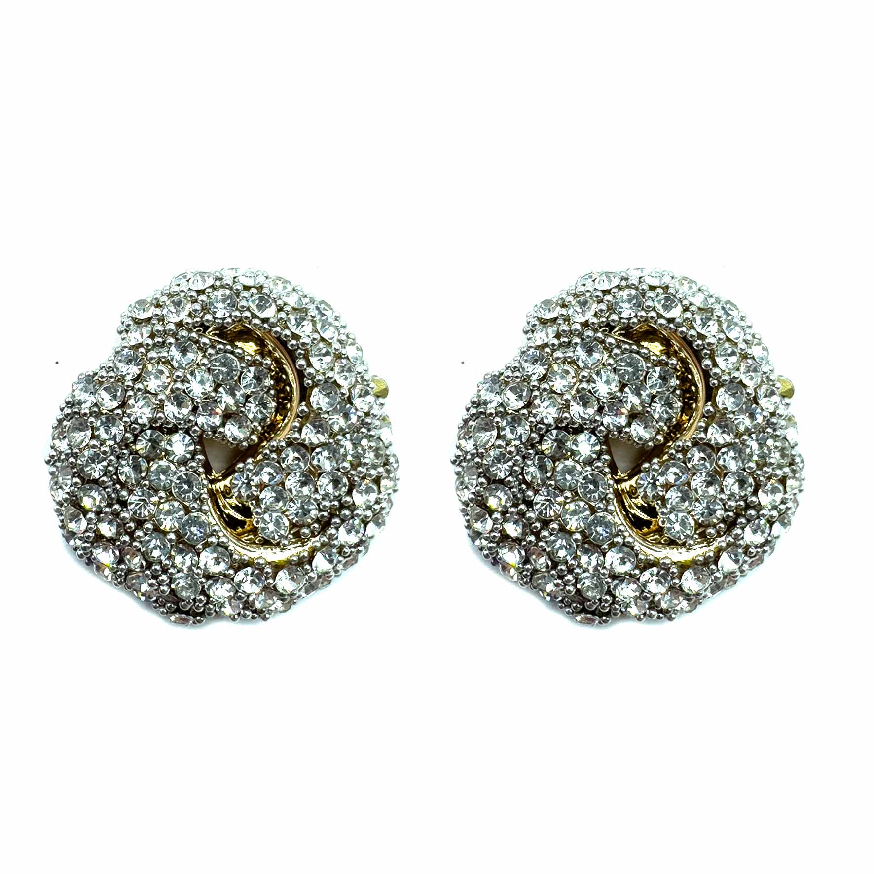 Palestro Milano Orecchini Silver Nodo di zirconi