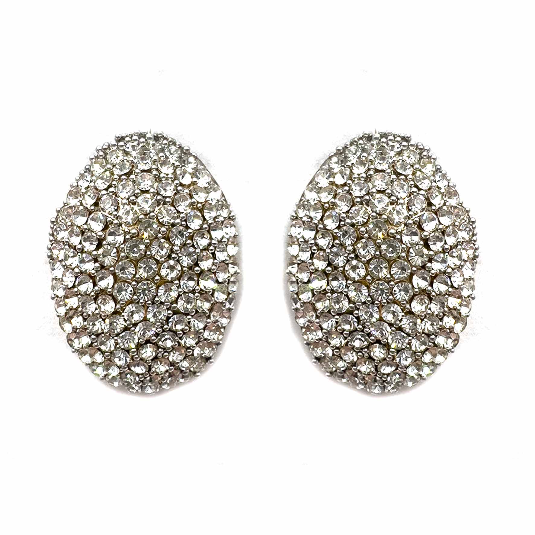 Palestro Milano Orecchini Silver Ovali di zirconi