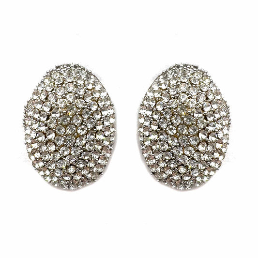 Palestro Milano Orecchini Silver Ovali di zirconi