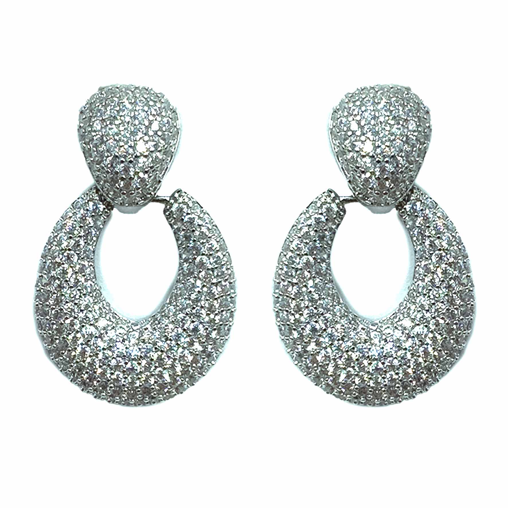 Palestro Milano Orecchini Silver Ovali splendenti