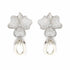 Palestro Milano Orecchini Silver Pavè di Zirconi con perla