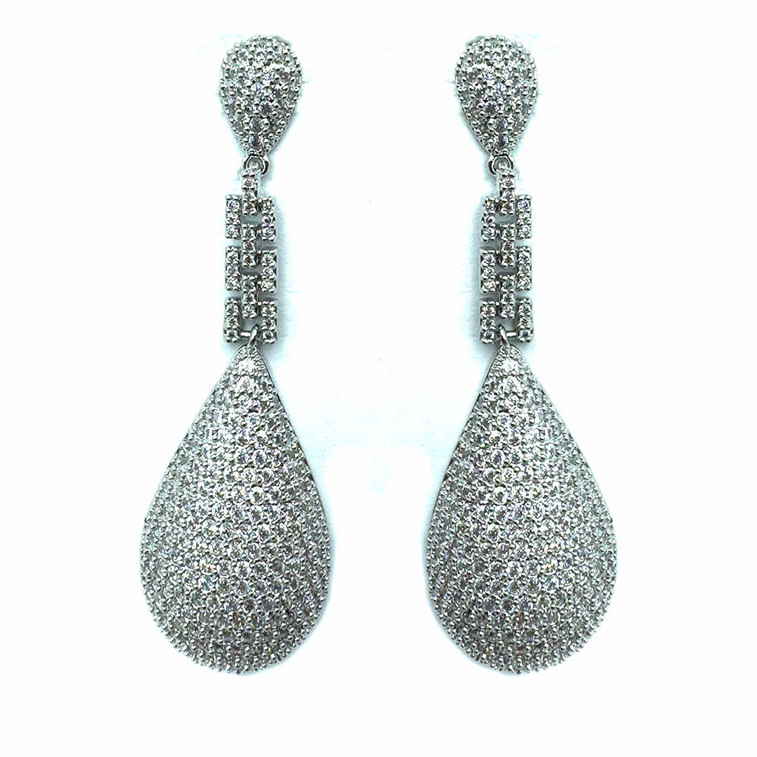 Palestro Milano Orecchini Silver Pendenti di Pavè