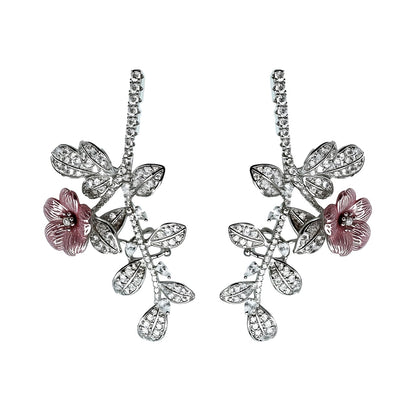 Palestro Milano Orecchini Silver-Rosa Pallido Rosa delle Meraviglie