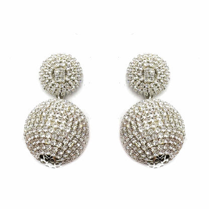 Palestro Milano Orecchini Silver Sfera Luminosa