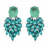 Palestro Milano Orecchini Silver - Turquoise Piume & Pietre