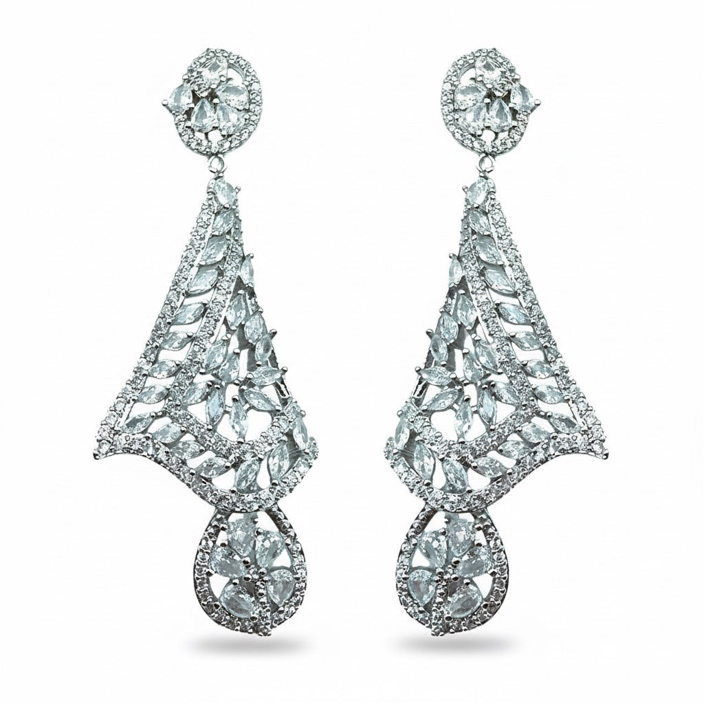 Palestro Milano Orecchini Silver Velo di Pavè