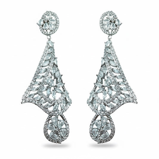 Palestro Milano Orecchini Silver Velo di Pavè